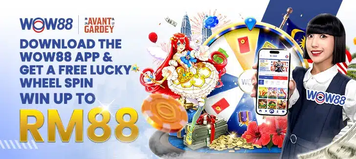 Download the WOW88 app and get a free lucky wheel spin