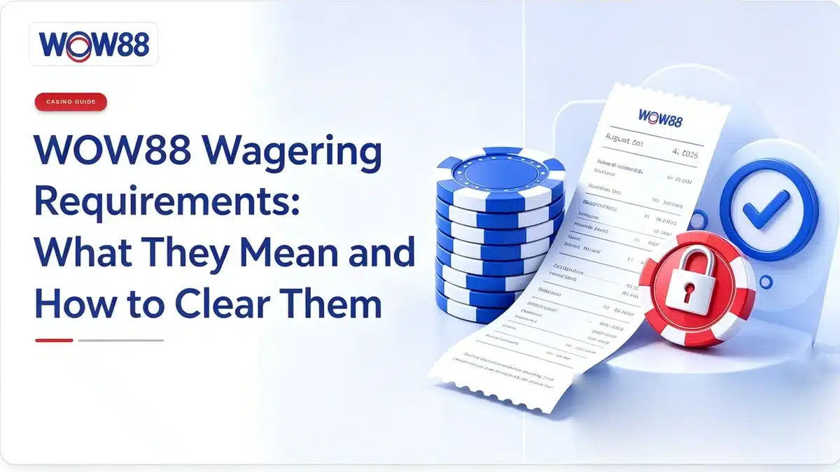 WOW88 Wagering Requirements: What They Mean and How to Clear Them